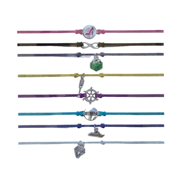 EFFY Rope Cord Bracelets Royal Caribbean Cruise Complete Jewelry Lot of 20 - Picture 10 of 11